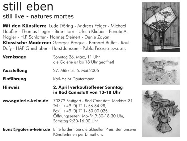 Galerie KEIM Ausstellung März 2006